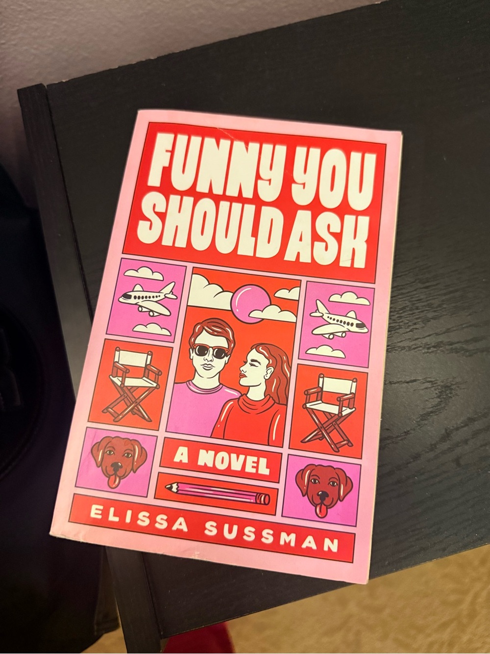 Funny You Should Ask by Elissa Sussman - Pink & Red Paperback Novel